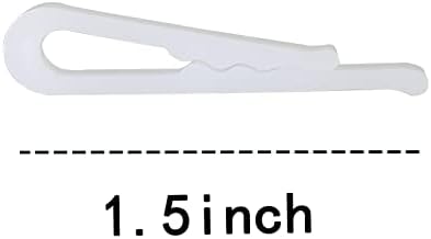 300 יחידות לבן פלסטיק אליגטור קליפ 38 ממ חולצה תיקון אריזה קליפ בצורת פלסטיק אטבי כביסה עבור עניבות גרביים מכנסיים חולצות