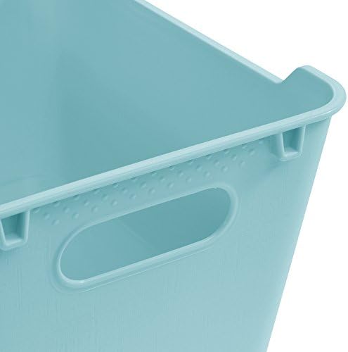 קופסת אחסון של keeeper עם משטח מרקם, פלסטיק, כחול בהיר, 1.8 ליטר