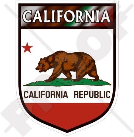 קליפורניה בקליפורניה דוב דוב מגן ארהב אמריקה 4 מדבקה פגוש ויניל, מדבקות