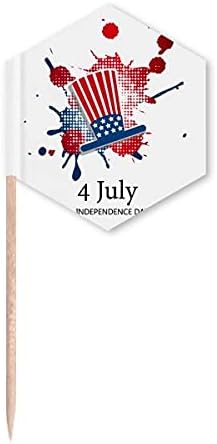 אמריקה 4 יולי עצמאי יום כובע קיסם דגלי הקאפקייקס מבחר מסיבת חגיגה