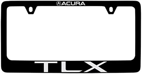 ACURA TLX סימן מילה שחור מצופה אבץ מתכת, מחזיק מסגרת מסגרת 2 חור