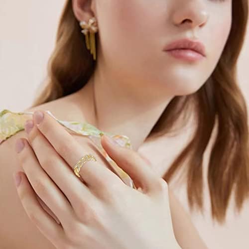 יסטו אצבע טבעות לנשים מתכוונן טבעת עם יהלומים לנשים תכשיטים פופולרי אבזרים