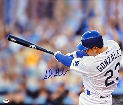 אדריאן גונזלס לוס אנג'לס דודג'רס חתום על 16x20 צילום PSA Y34985 - תמונות MLB עם חתימה עם חתימה
