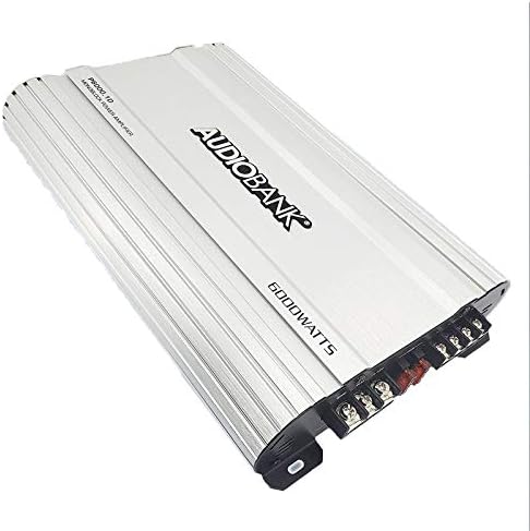Audiobank P6001 Monoblock 6000 וואט AMP Class D 1OHM CAR AUDIO STEREO מגבר עם מעגל הפעלה/כיבוי מרחוק/מחוון סגסוגת אלומיניום כבד-תועלת