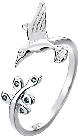 אחיות טבעות טבעת טבעת יום עבור אמא תכשיטי יום הולדת אמא של מתכוונן נחושת גברת של מתנה ציפור טבעת טבעות טבעות עבור בני אנימה
