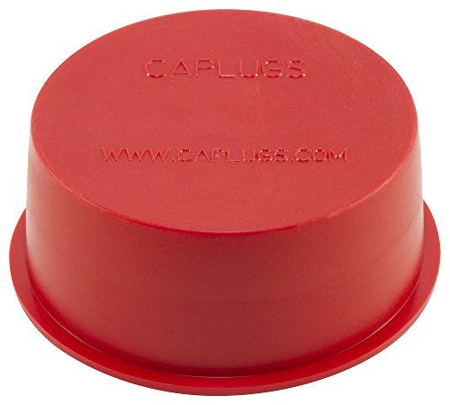 Caplugs ZTV20Q1 כובע ויניל מחודד פלסטיק ותקע. TV-20, PVC, CAP OD 1.514 מזהה תקע 1.703, אדום