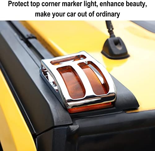 Hihitomorr for Hummer H2 Chrome Billet Top Parner Marker Smarards Lights Cags