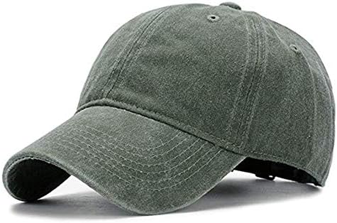 גברים נשים בייסבול כובע בציר שטף במצוקה כובעי אריג רגיל מתכוונן אבא-כובע