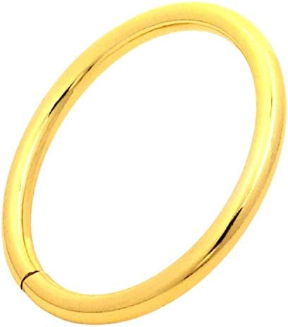 טיאנבנג מוזהב בקוטר פנימי בגודל 1.5 אינץ 'טבעת חפיסה לא מרותכת של 6