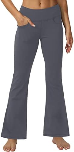 מכנסי קפריס בגודל Cakulo Plus לנשים מתלקחות יוגה מתלקחת על מותן גבוה ממתח חותלות פאלאצו מזדמנים עם כיסים