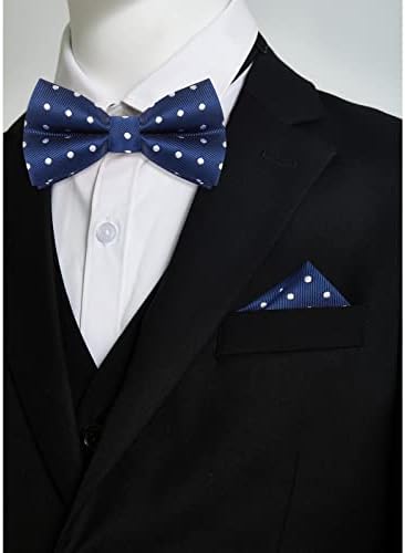 נפלא העולם עניבת עניבת פרפר כיס כיכר וסיכה סט עבור בני חליפת חתונה אריזת מתנה