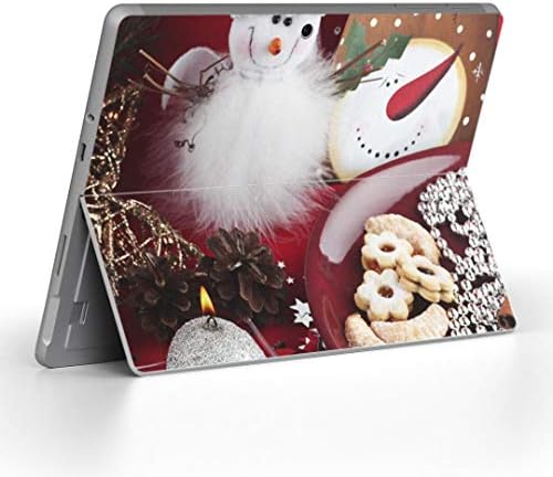 כיסוי מדבקות Igsticker עבור Microsoft Surface Go/Go 2 אולטרה דק מגן מדבקת גוף עורות 000896 איש שלג לחג המולד
