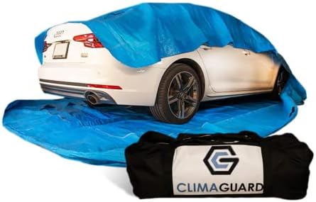 כיסוי מכוניות Climaguard-אטום מזג אוויר, אטום למים, UV, חומר הוכיח שלג לרכב-כיסויים חיצוניים מלאים נגד שיטפונות-מיוצר בחומרים בדרגה צבאית-