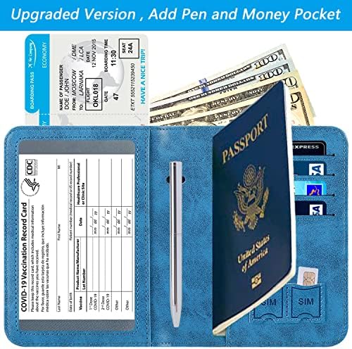 דרכון מחזיק כיסוי ארנק חסימת עור כרטיס מקרה נסיעות מסמך ארגונית