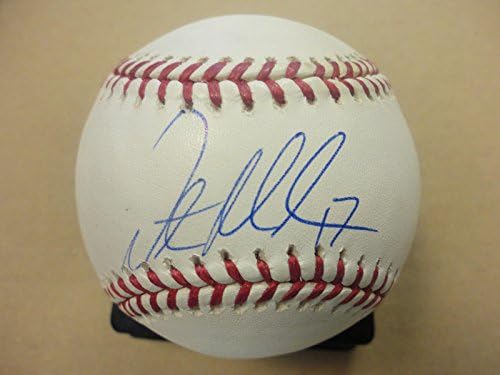 דסטין מוהר סן פרנסיסקו ענקים חתמו על חתימה על חתימה בייסבול בייסבול של ליגת העל - כדורי בייסבול חתימה
