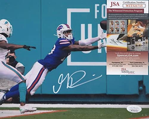 גבריאל דייוויס בופלו שטרות חתמו על חתימה 8x10 צילום JSA Wit521715 - תמונות NFL עם חתימה