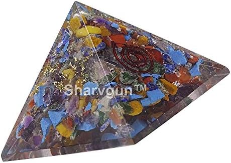 Sharvgun Chips of Multistone Pyramid Reiki Healing Crystal Chakra Generator