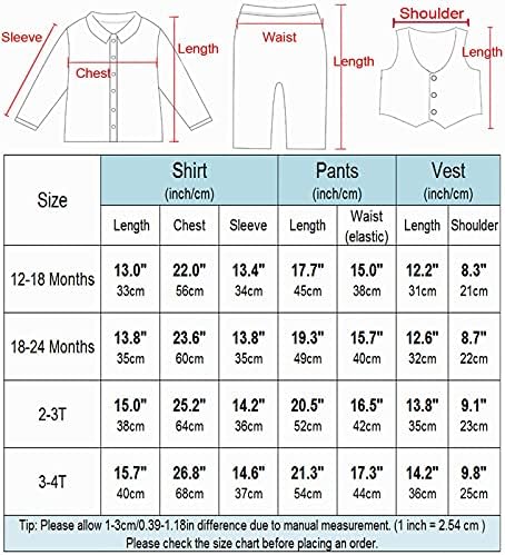 עיצוב תינוק פעוט בנים ג ' נטלמן חליפת סט, 3 יחידות תלבושות חולצות & מגבר; אפוד & מגבר; מכנסיים