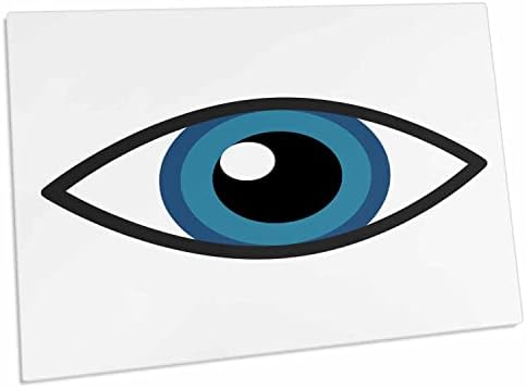 עין תדרו, תמונה של עין על רקע לבן - כרית שולחן מחצלת מחצלת
