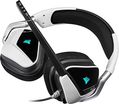 Corsair Void Elite RGB אוזניות משחק USB - לבן