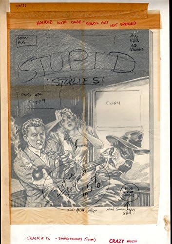 מגזין מטורף 12 עמוד 4 אמנות מקורית-מארי סוורין-סיפורים מטופשים כיסוי 1975