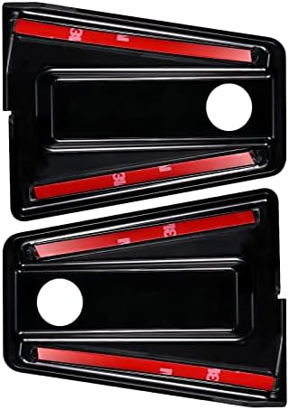 SICSHTOP-סט של 8 כיסוי ציר שחור דלתות תואם לג'יפ רנגלר JK JKU 2 דלתות & 4 דלתות 2007-2018-שפר את המראה וההגנה שלך