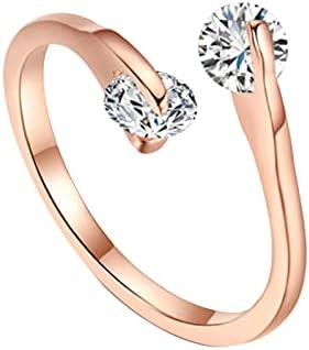 עבור נשים מתנת יהלומי טבעת אופנה טבעת פתוח תכשיטי טבעות טרנדי טבעות חבילה