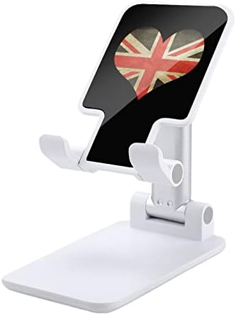 דגל של אנגליה דגל דגל שולחן עבודה מתקפל בעל טלפון סלולרי מתכוונן מעמד מתכוונן לאביזרי שולחן נסיעה