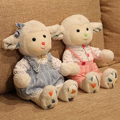 בובות קטיפה של Miquanggo ללבוש חמוד ללבוש כבשים בובת גמלים קטיפה צעצוע כבשה לבנה קטנה, בובה, שינה, כרית, תינוק, צבע מתנה ליום הולדת: A,