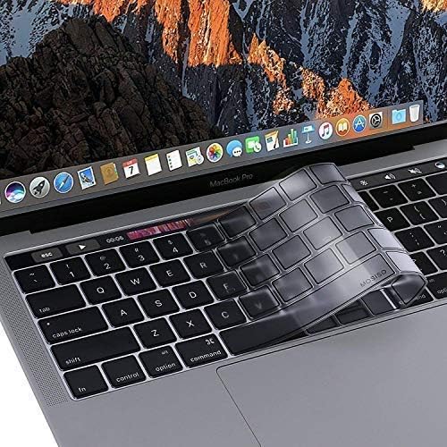 AVANI - MacBook Pro Touch Bar מכסה מקלדת, עור מקלדת צלול דק במיוחד לשנת 2020,2019,2018,2017, שחררו את MacBook Pro עם מגע מגע 13 אינץ