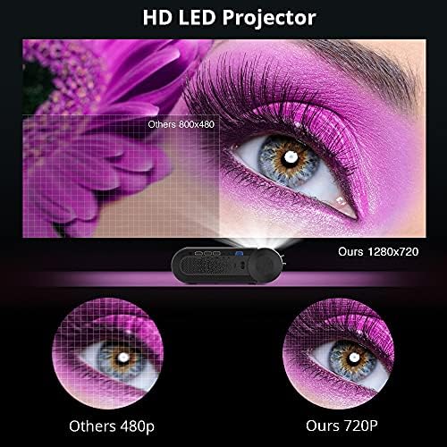 ZLXDP K9 מלא 1080p LED משחק סרט נייד קולנוע ביתי מיני מקרן Beamer