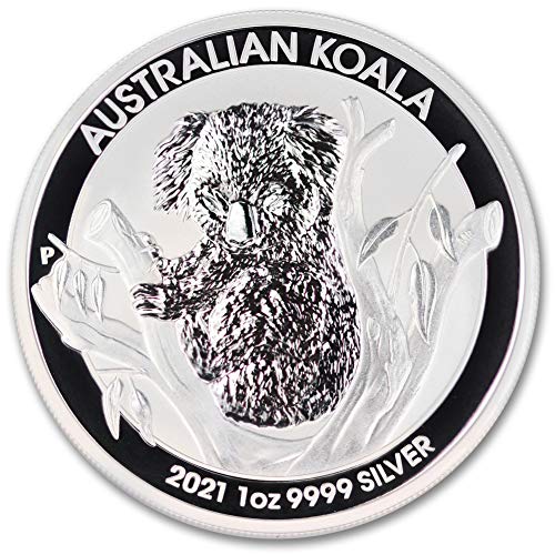 2021 AU אוסטרלי 1 גרם קואלה מטבע קואלה מבריק ללא מחזור עם תעודת אותנטיות מדינת 1 $ מנטה