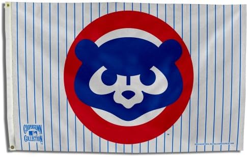 RICO Industries FGBC531984 MLB Chicago Cubs 1984 Cooperstown 3 על 5 דגל באנר