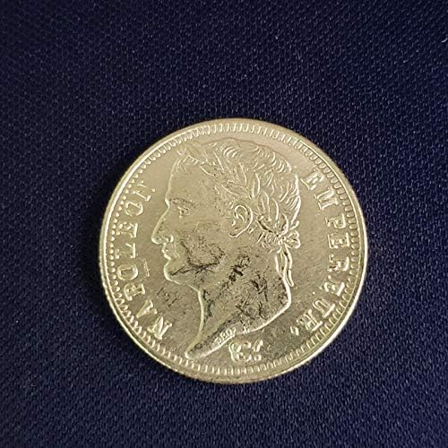 מלאכה צרפת נפוליאון 1809 מטבע זהב מטבע זכר מצויין אוסף מצויי מצויין מטבע זיכרון