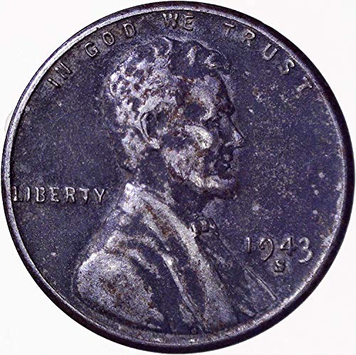 1943 ס פלדה לינקולן חיטה סנט 1 סי מאוד בסדר