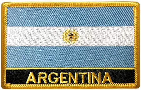 2 דגל ארגנטינה ברזל רקום על טלאי Buenos Aires סמל לאומי סמל אפליקציה
