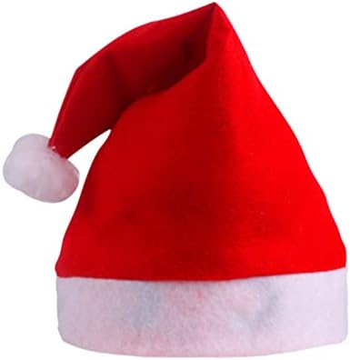 חג המולד סנטה כובע למבוגרים קלאסי אדום חג המולד חג כובע מסיבת תלבושות חג המולד קישוטי מקורה