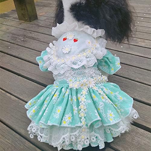 WZHSDKL שמלת כלבים קיץ חיית מחמד טוטו לכלבים קטנים או בינוניים בגדי גור ילדה כלב נסיכה חצאית תלבושות חתונה לחתולים לבוש תחרה