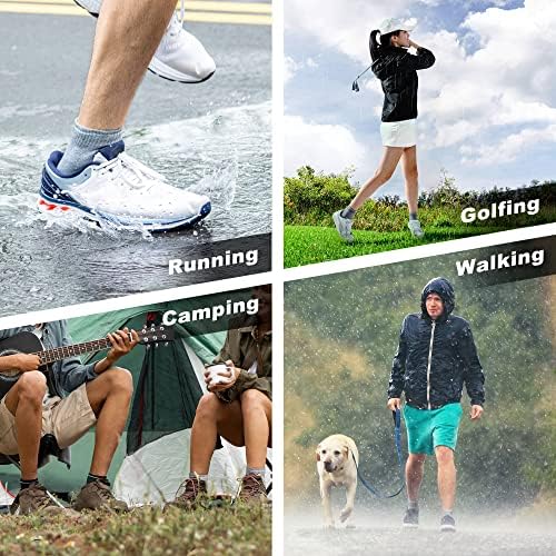 גרביים אטומים למים פעילים, ריצה מרופדת נושמת, טיולים רגליים, גרביים אטומות למים לחורף לגברים ונשים - קרסול