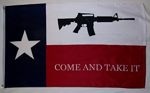 Nuge Texas בוא ותקח את זה דגל 3 'x 5' מקורה באנר חירות דלת