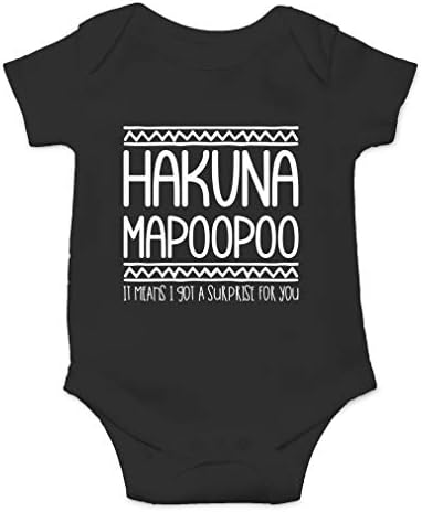 אופנות AW HAKUNA MAPOOPOO - פרודיה של סרטים ותרגום מצחיק - גוף גוף תינוק חמוד של תינוק אחד