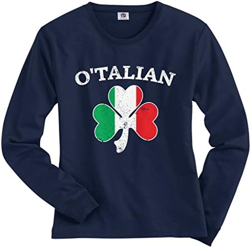 Threadrock's Othalian Italian Irish Shamrock חולצת שרוול ארוך