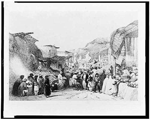 תמונות אינסופיות צילום: רחוב ראשי, בזאר, קאובול, קאבול, אפגניסטן, עונת הפירות, 1842 גודל: 8 על 10 (משוער