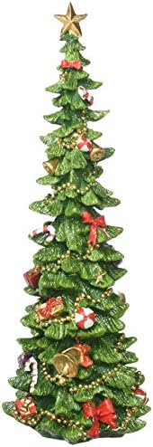 קישוט עץ חג המולד של ברטון ובורטון צבוע ביד שרף חג המולד
