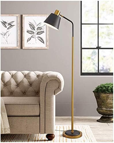 מנורות רצפת היגה, מנורה עמידה מודרנית מתכתית, עם אור מתכת כבד אור קריאה, לסלון חדר שינה אור רצפה/לבן