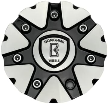 Borghini B20 שחור ומכונות מרכז גלגלים CSB20-2A