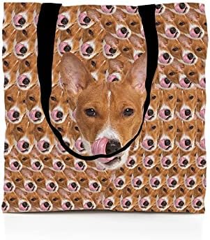 גוגלילי יפה כלב תיק לחיות מחמד בעלי החיים מחית פרצופים ראש כתף תיק עבור מזדמן קניות נסיעות