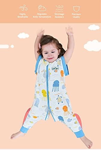 מעט אתה אורגני תינוק שינה שק עם שרוולים נשלפים ורגליים פתוחות/שמיכה לבישה/ כותנה של אי ים/אוקו-טקס סטנדרט 100 מוסמך
