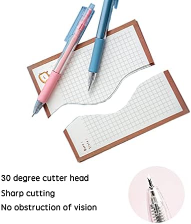 6 יח 'דפוס קריקטורה דפוס סטודנטים עט סכין סכין, עט נייר סכין סכין יצירתי כלי חיתוך מלאכה נשלף למשרד ולבית