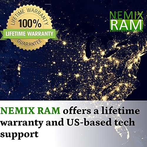 NEMIX RAM 128GB 4X32GB DDR4-2666 PC4-21300 2RX8 זיכרון ללא ECC ללא פוסק על ידי NEMIX RAM